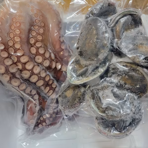 1箱限定 【ミズダコ4本足  蝦夷アワビ】冷凍