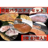 北海道宗谷産！焼鮭バラエティ5種&生冷鮭フィレ約1.1kg