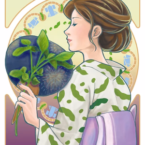 枝豆三姉妹 次女「ゆかた娘」