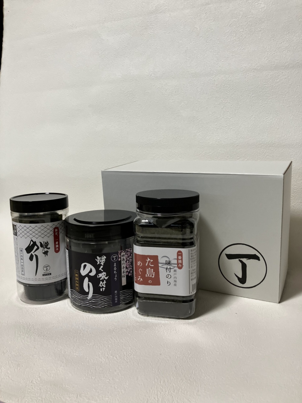 瀬戸内海産 一番摘み 卓上ボトル3種セット｜海苔（のり）の商品詳細