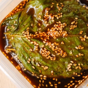 【冷凍】えごまの葉醤油漬け３００ｇ