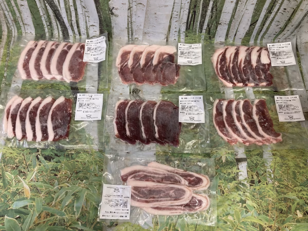 アウトドア料理に！イノシシ肉厚切りスライスセット7種700g