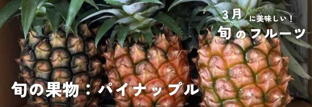 ３月に旬の果物：パイナップル