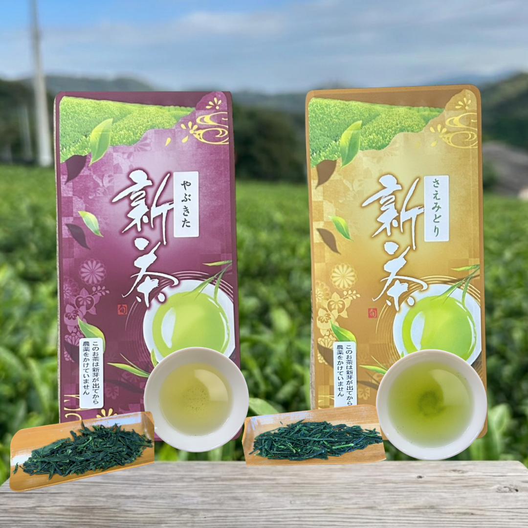 送料無料】令和8年新茶2品種飲み比べ！ 荒茶仕上げやぶきた＆さえ