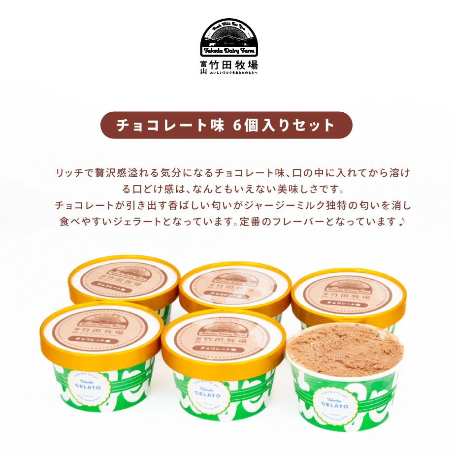 チョコレート味6個セット|カップ