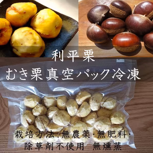 【数量限定 利平栗】希少な利平栗　 むき栗　真空パック冷凍